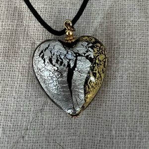Murano Glass Heart Necklace